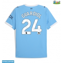 Manchester City Josko Gvardiol #24 Hjemmedrakt 2025-26 Kortermet